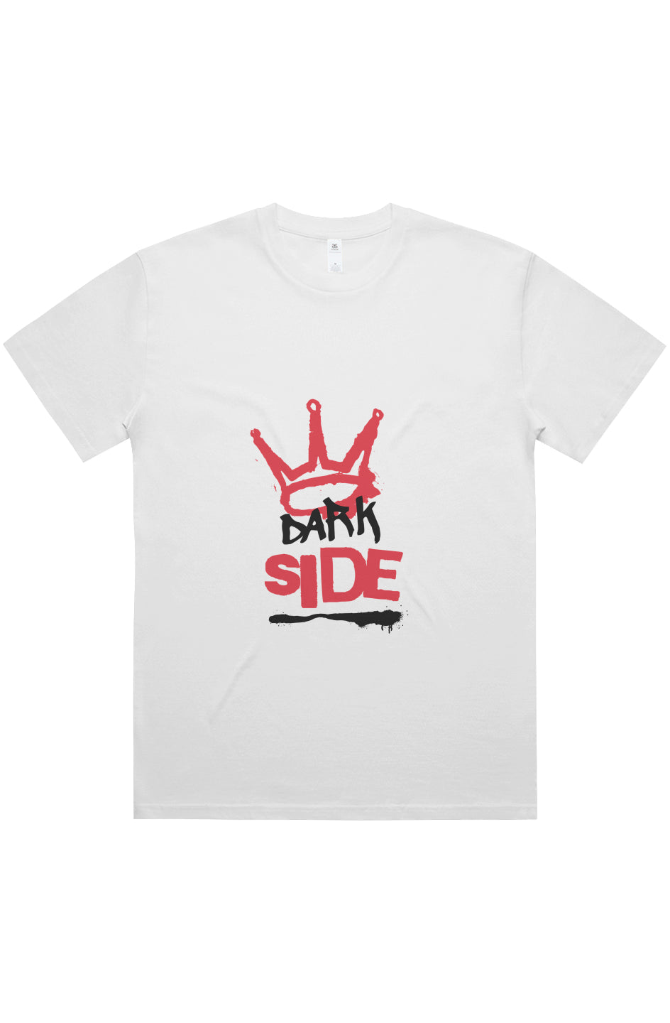 White Darkside Block Oversized Tee