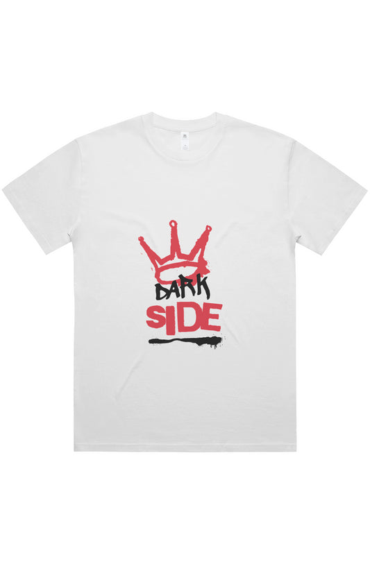 White Darkside Block Oversized Tee