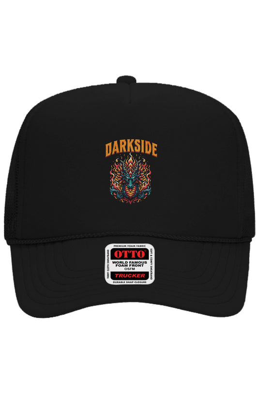  Black Darkside Dragon Otto 5 Panel Trucker Hat