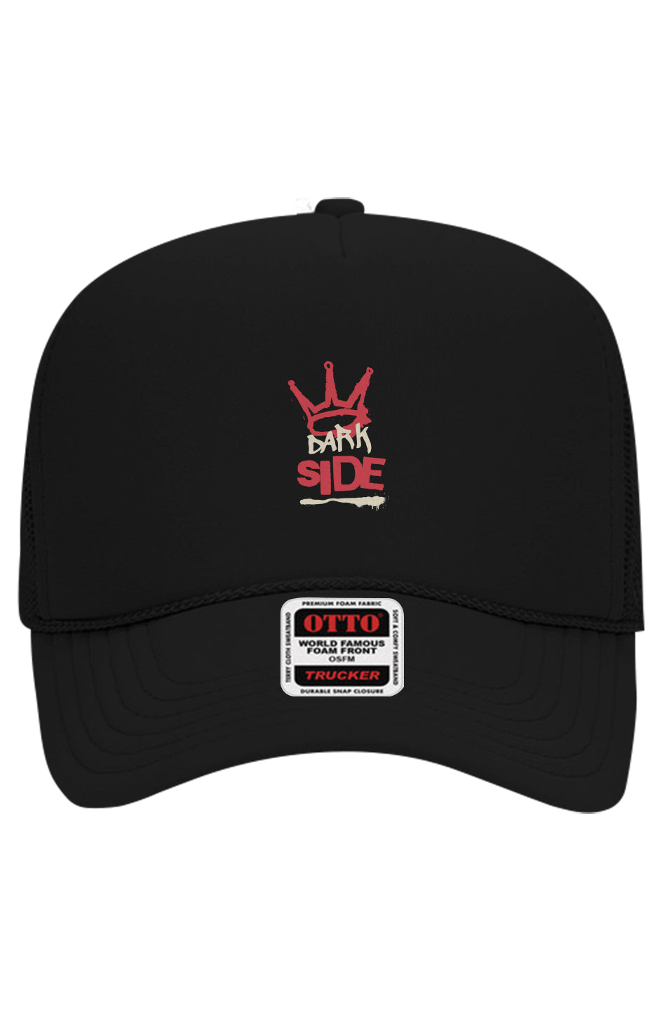  Black Darkside Crown Otto 5-Panel Mesh Trucker